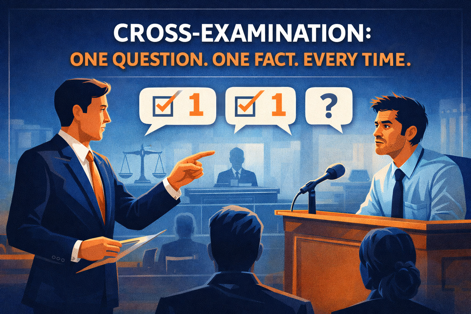 Cross-Examination: One Question. One Fact. Every Time.